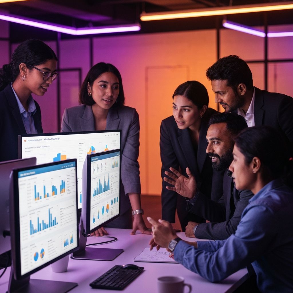 Product team collaborating with ProductBlaze analytics